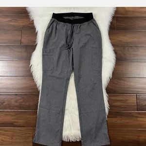 Jaanuu Women’s Size Small Gray Drawstring Scrub Pants